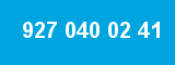 927 040 02 41 927 040 02 41
